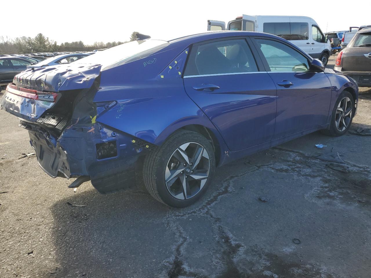 2022 HYUNDAI ELANTRA LIMITED VIN:5NPLP4AG3NH077578