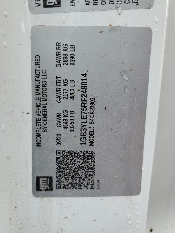 2024 CHEVROLET SILVERADO K2500 HEAVY DUTY VIN:1GB3YLE75RF248014