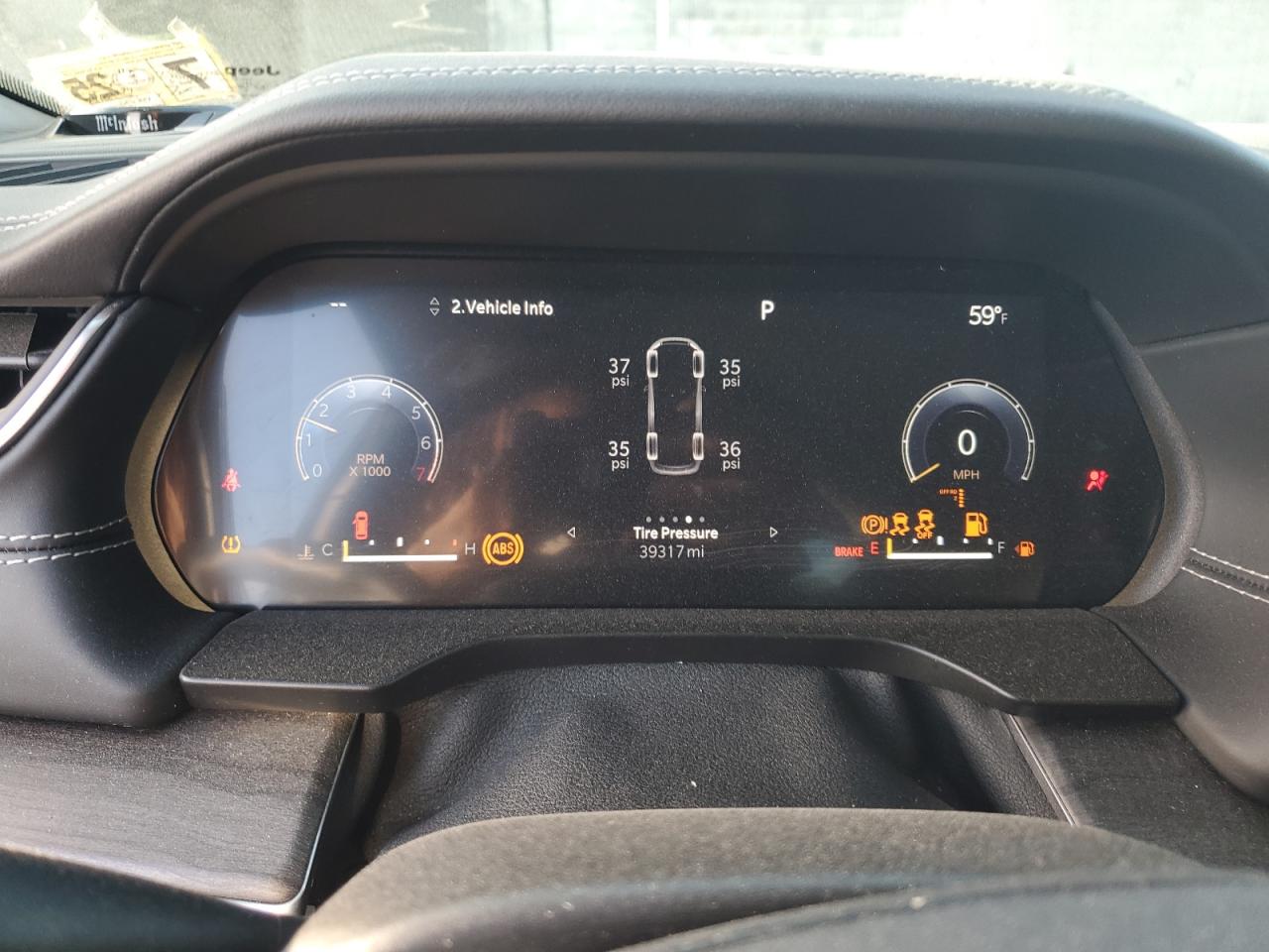 2022 JEEP GRAND CHEROKEE L OVERLAND VIN:1C4RJKDG7N8506831