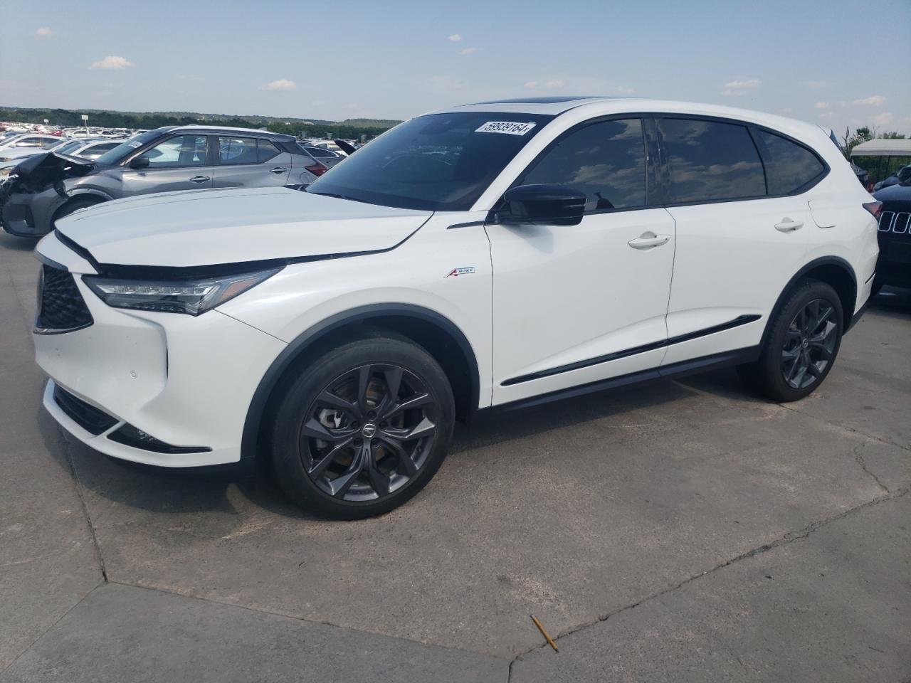 2022 ACURA MDX A-SPEC VIN:5J8YE1H05NL037258