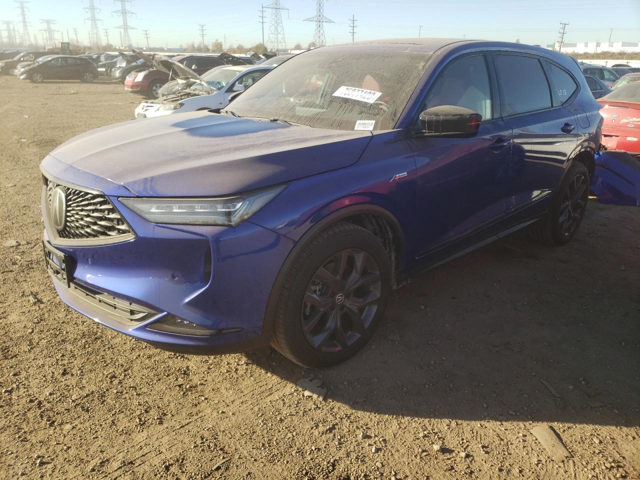 2023 ACURA MDX A-SPEC VIN:5J8YE1H01PL014496