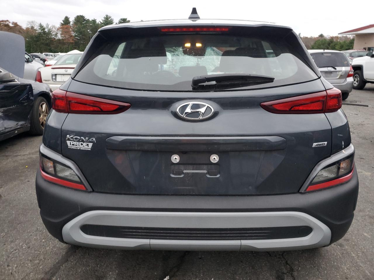 2022 HYUNDAI KONA SEL VIN:KM8K2CAB9NU821355