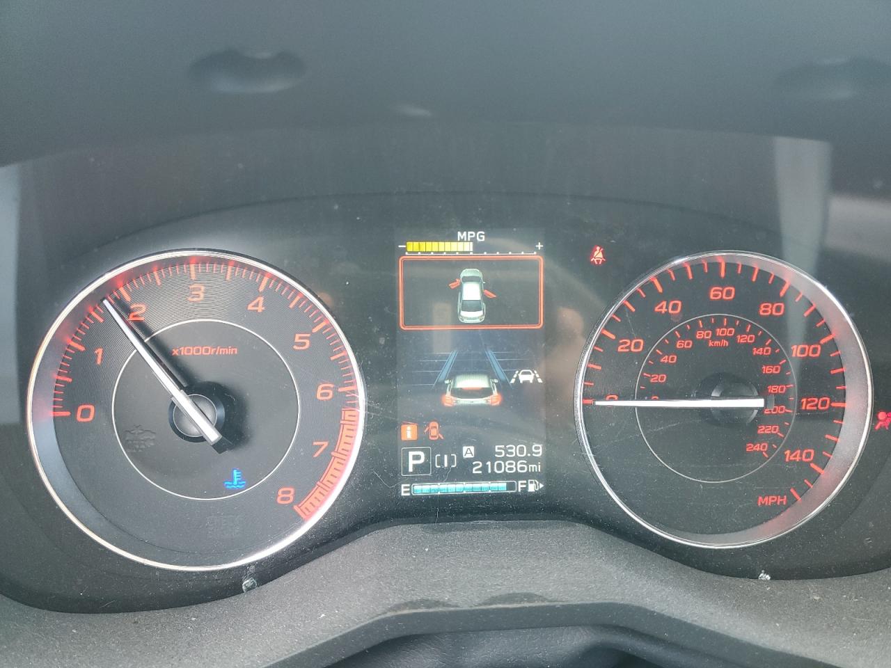 2022 SUBARU IMPREZA SPORT VIN:4S3GTAL64N3720127