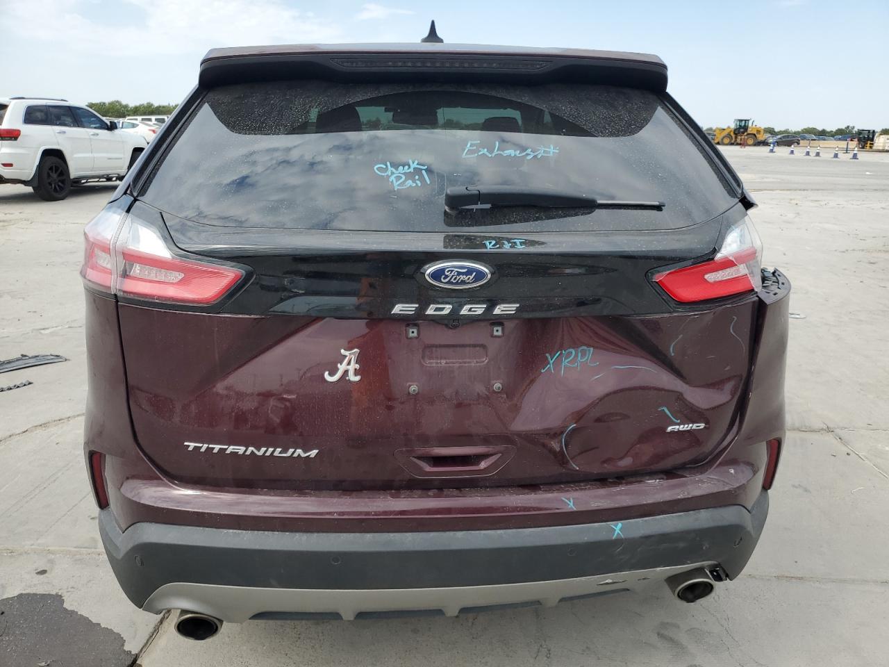 2022 FORD EDGE TITANIUM VIN:2FMPK4K92NBB03997
