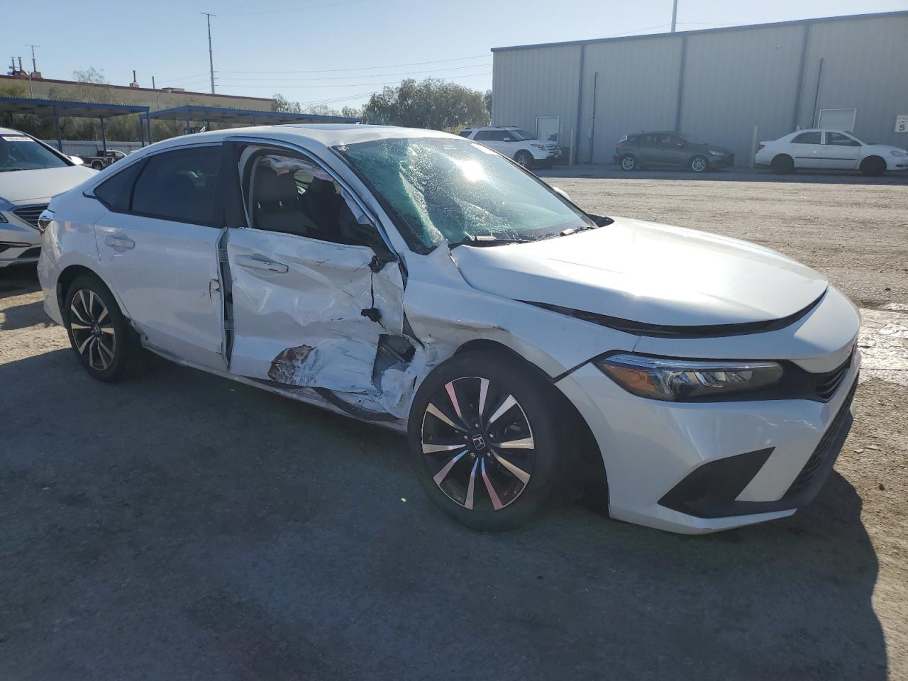 2022 HONDA CIVIC EX VIN:JHMFE1F75NX007190