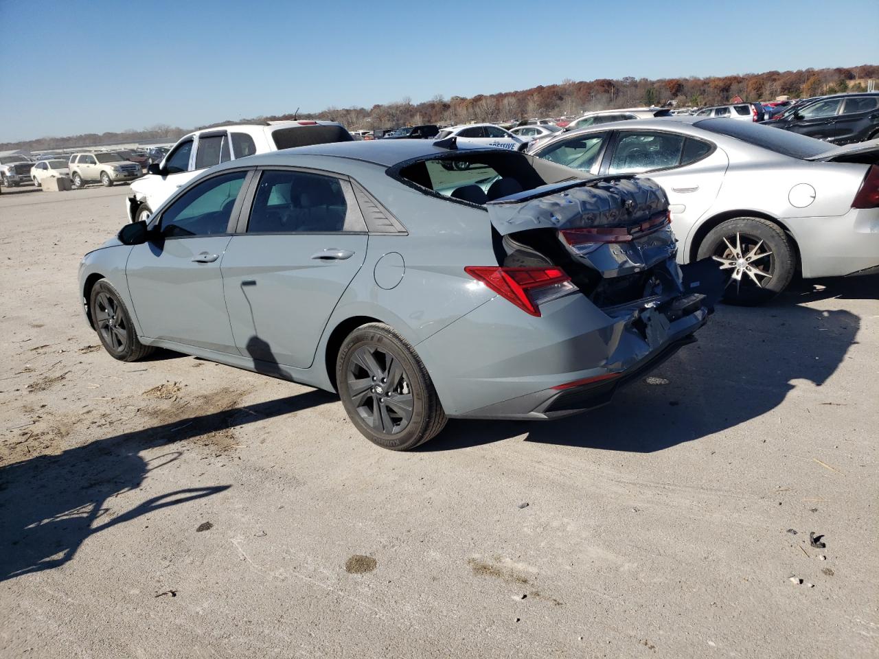 2022 HYUNDAI ELANTRA BLUE VIN:KMHLM4AJ1NU020091