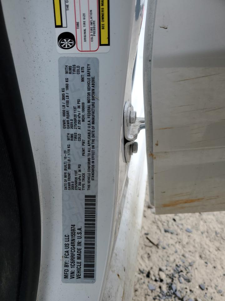 2024 RAM 1500 TRADESMAN VIN:1C6RRFCG4RN155974