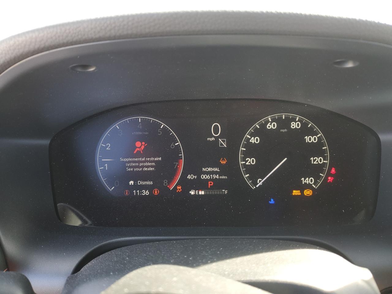 2024 HONDA HR-V SPORT VIN:3CZRZ2H58RM762621