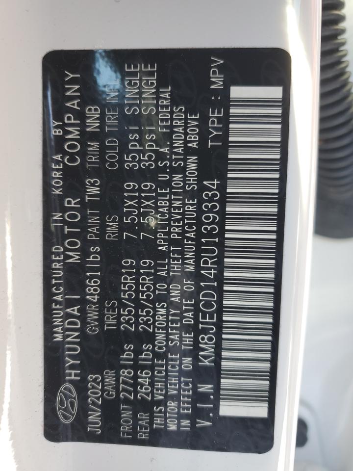 2024 HYUNDAI TUCSON LIMITED VIN:KM8JECD14RU139334