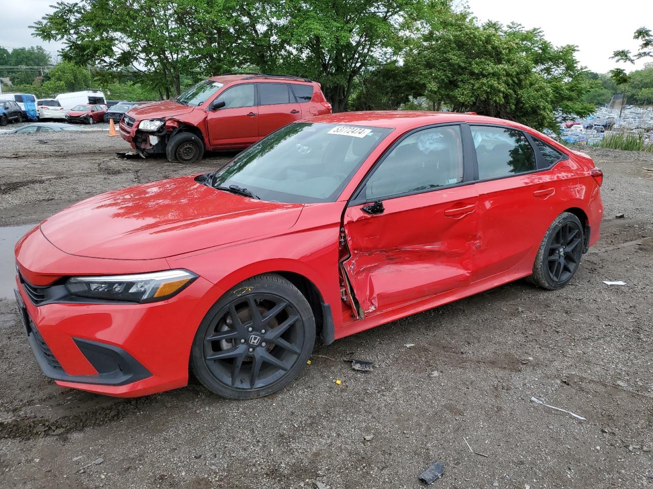 2022 HONDA CIVIC SPORT VIN:2HGFE2F52NH527780