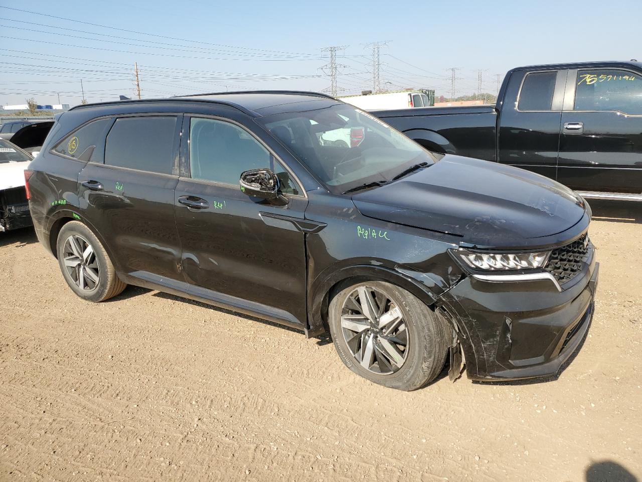 2022 KIA SORENTO S VIN:5XYRL4LCXNG100524