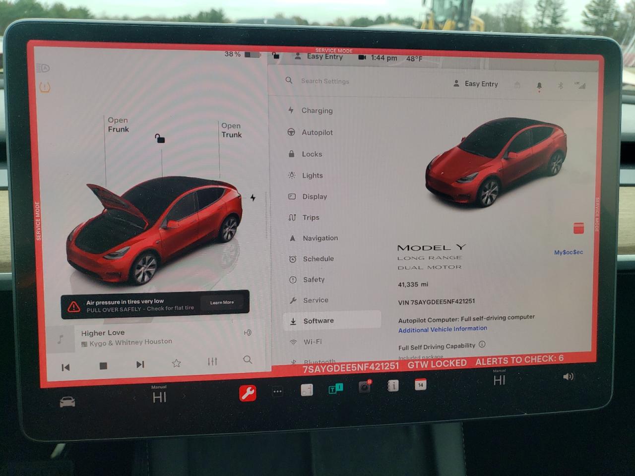 2022 TESLA MODEL Y  VIN:7SAYGDEE5NF421251
