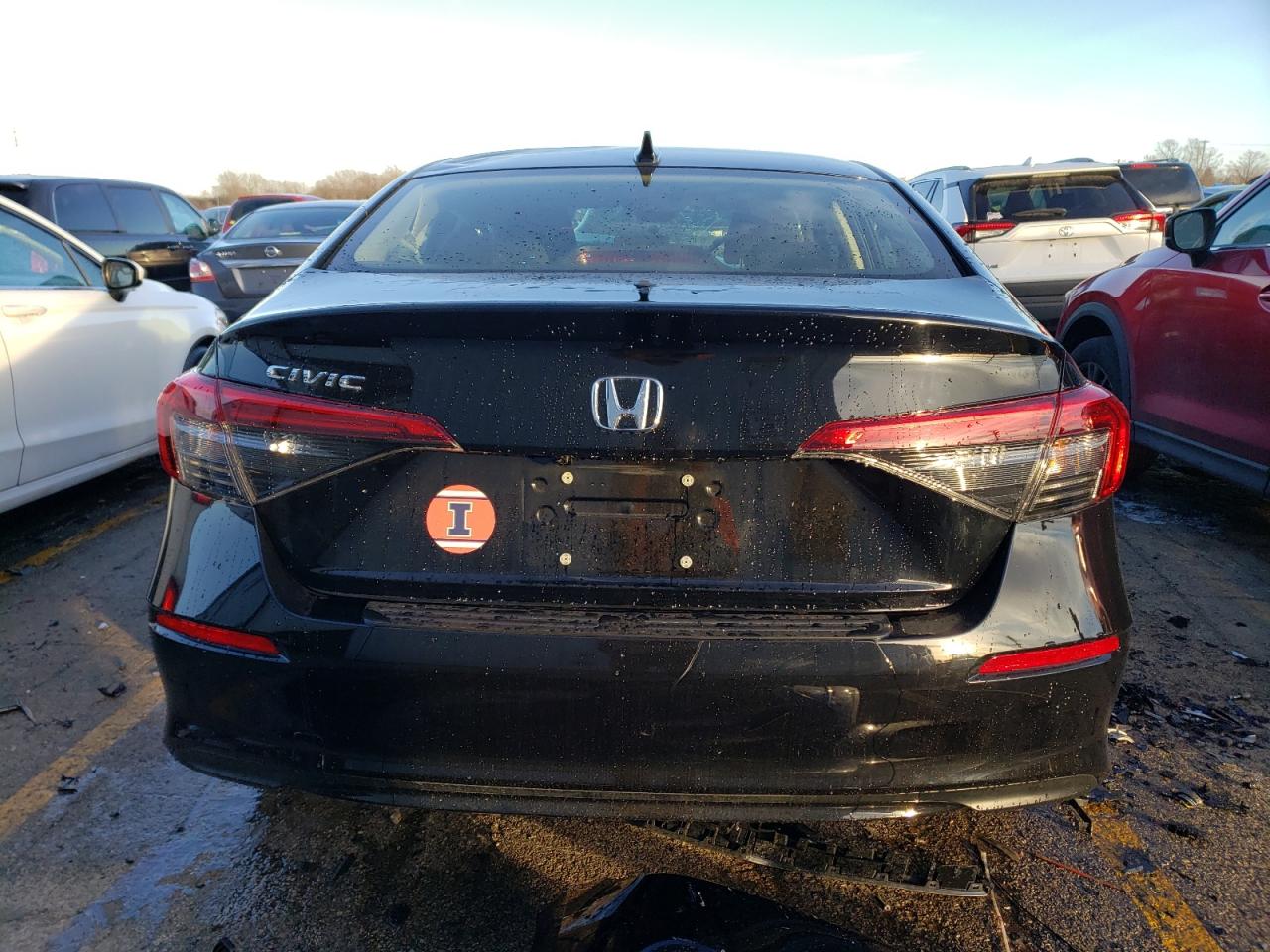 2022 HONDA CIVIC EX VIN:JHMFE1F73NX003011