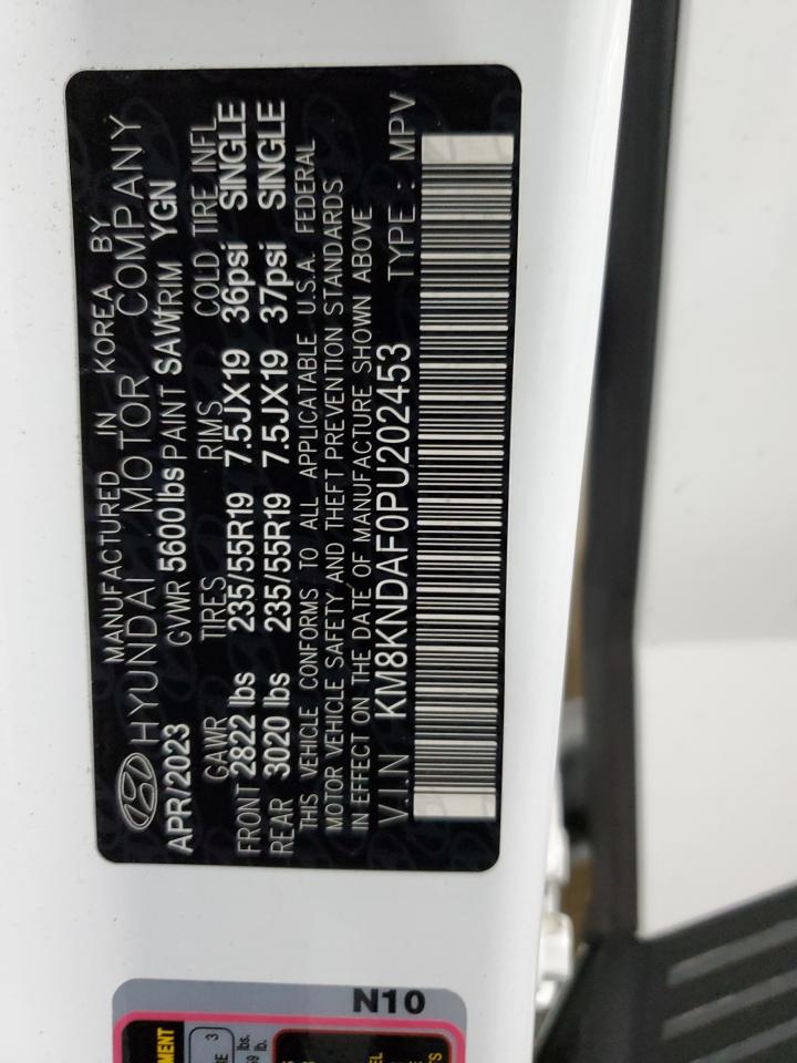 2023 HYUNDAI IONIQ 5 SEL VIN:KM8KNDAF0PU202453