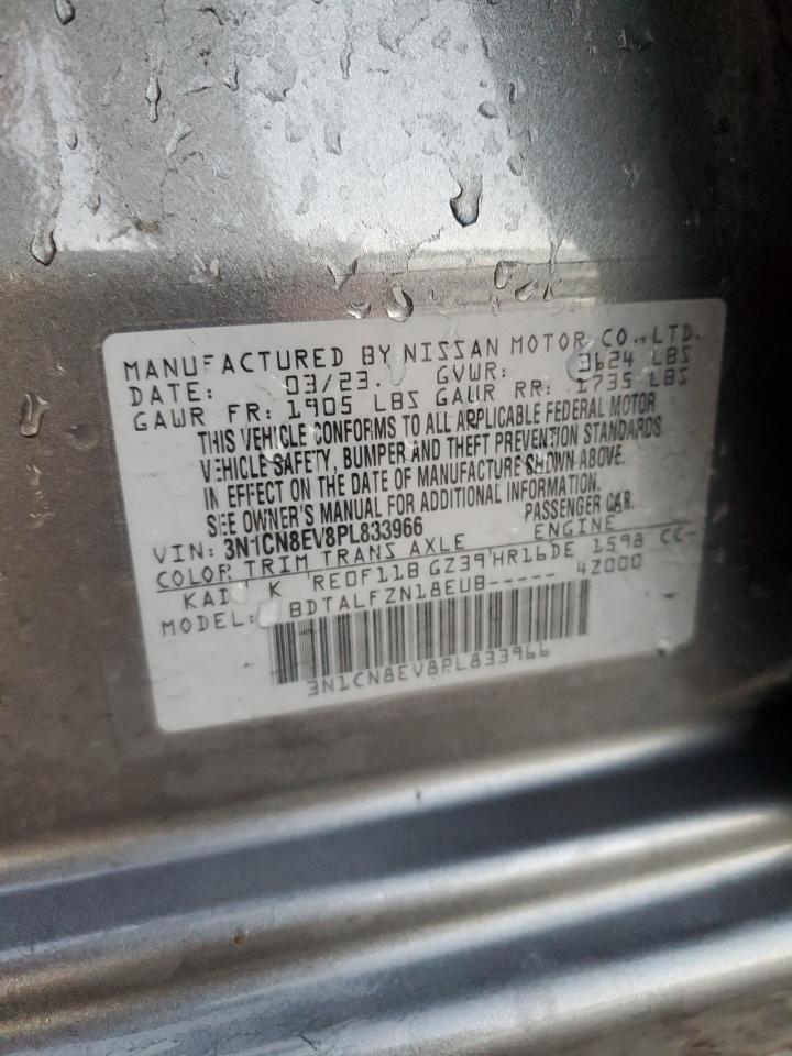 2023 NISSAN VERSA SV VIN:3N1CN8EV8PL833966