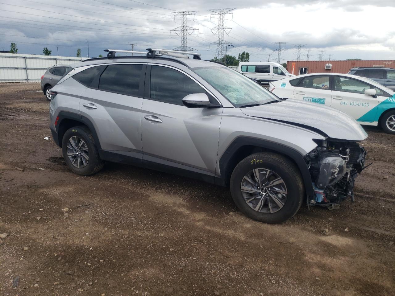 2022 HYUNDAI TUCSON BLUE VIN:KM8JBCA15NU069849