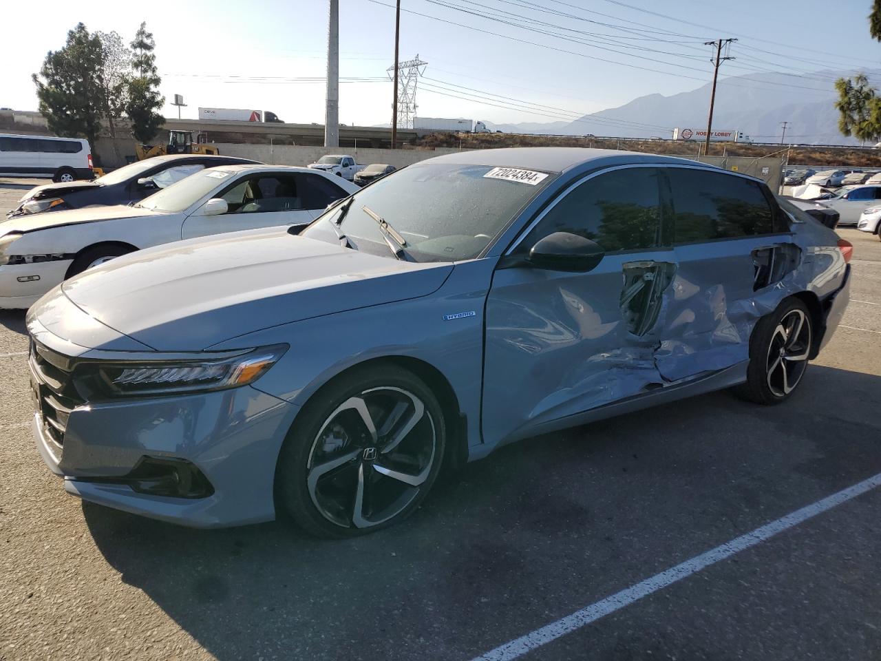 2022 HONDA ACCORD HYBRID SPORT VIN:1HGCV3F22NA037496