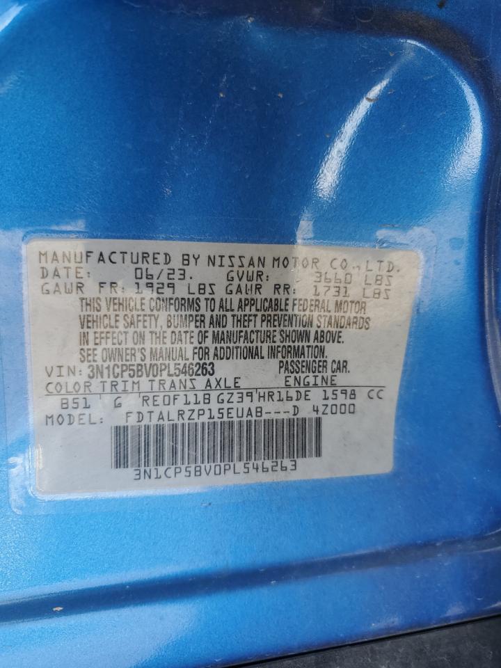 2023 NISSAN KICKS S VIN:3N1CP5BV0PL546263
