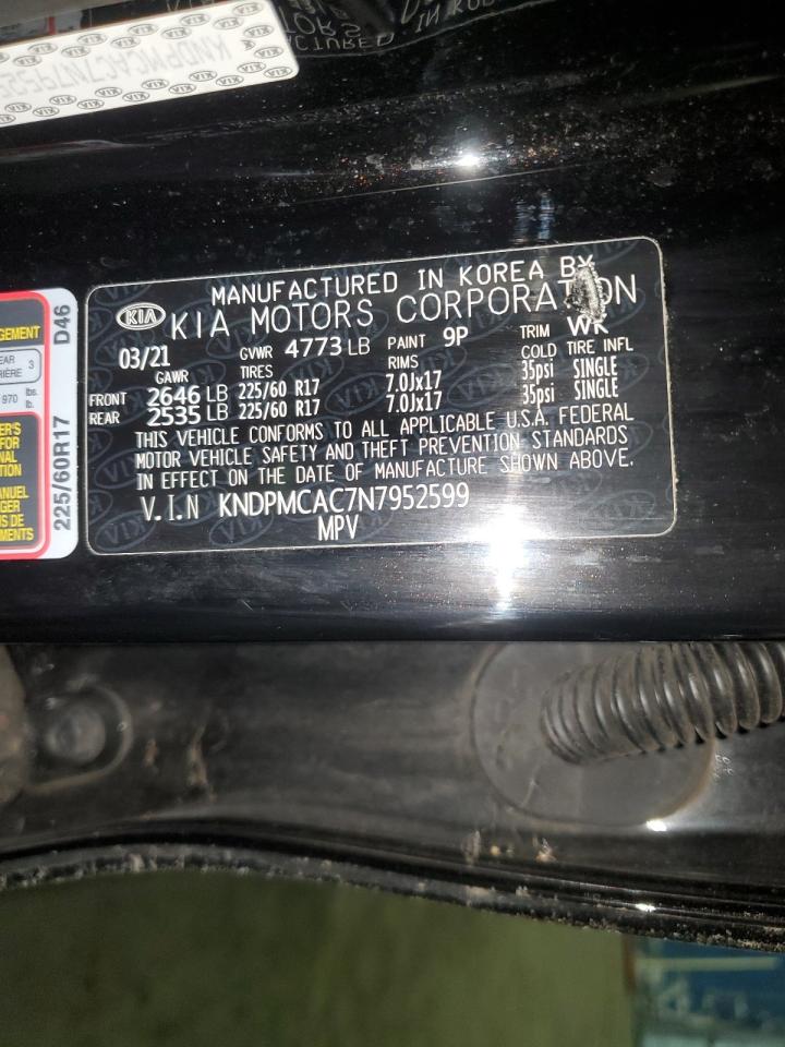 2022 KIA SPORTAGE LX VIN:KNDPMCAC7N7952599