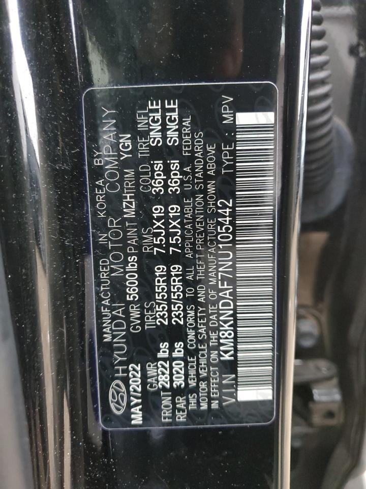 2022 HYUNDAI IONIQ 5 SEL VIN:KM8KNDAF7NU105442