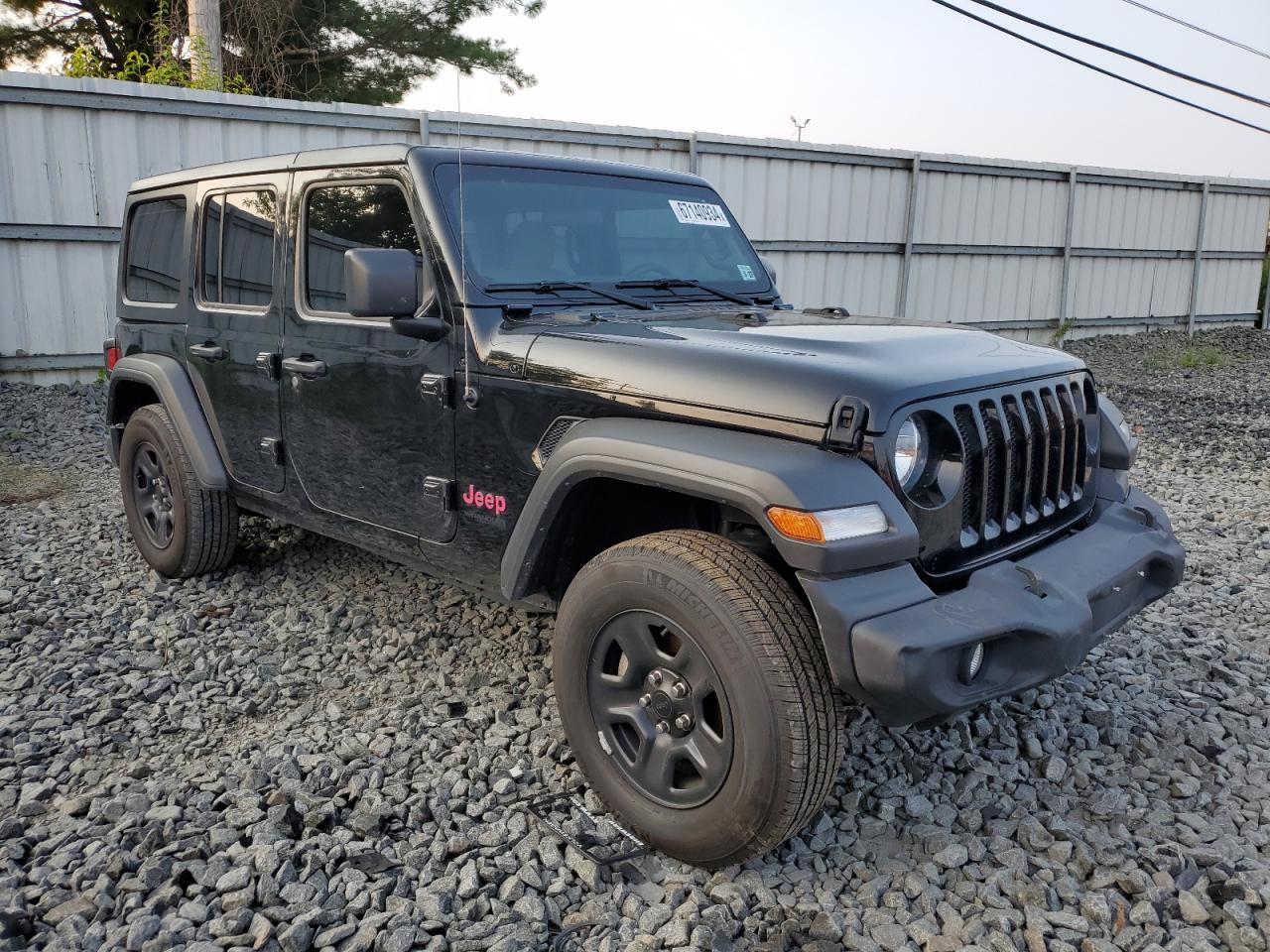 2022 JEEP WRANGLER UNLIMITED SPORT VIN:1C4HJXDNXNW199299