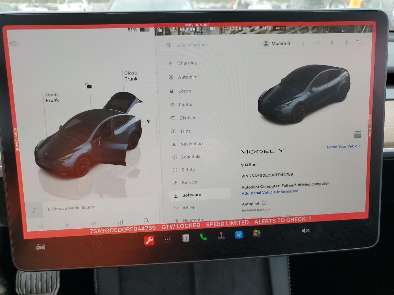 2024 TESLA MODEL Y  VIN:7SAYGDED0RF044759