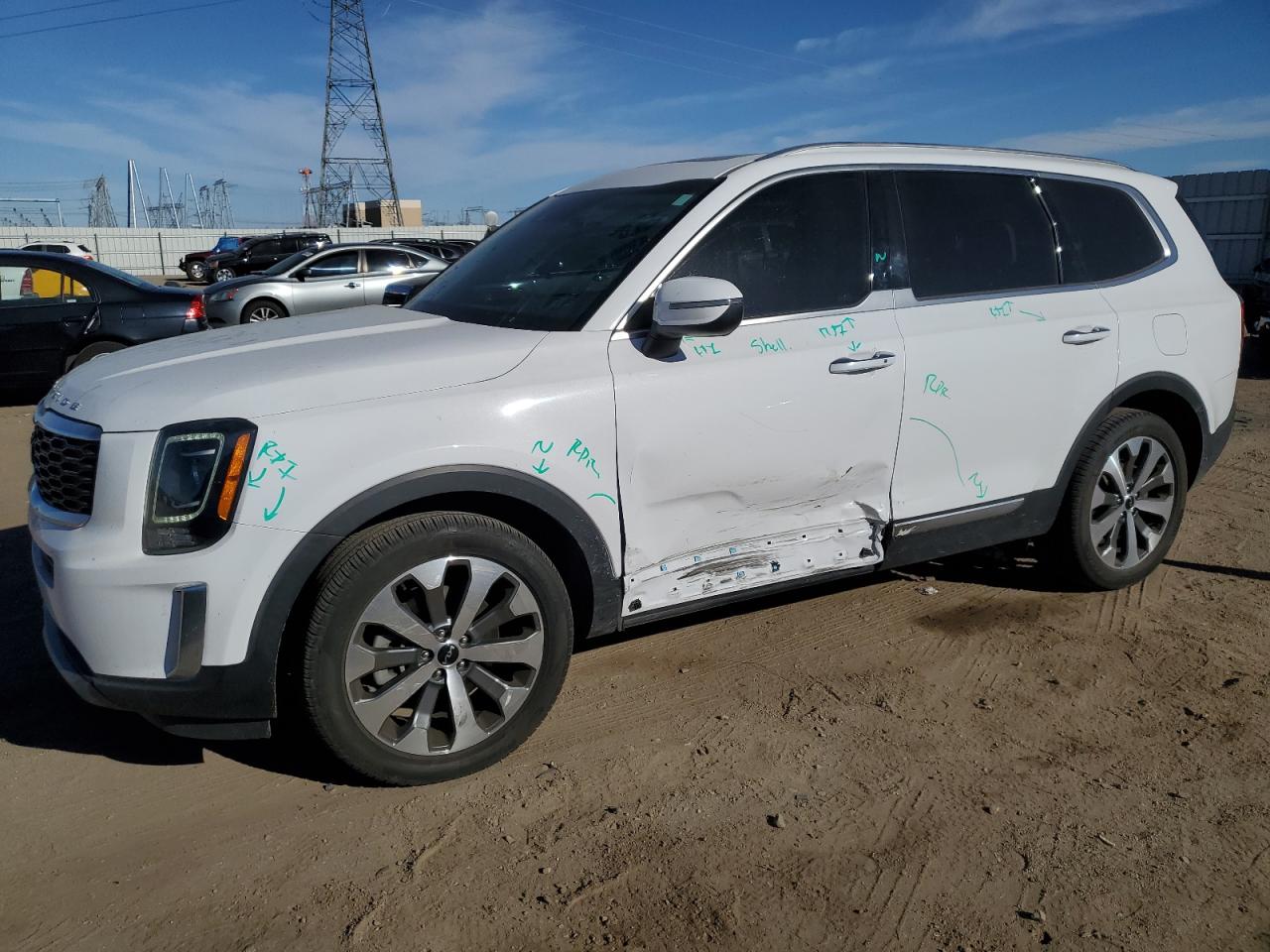 2022 KIA TELLURIDE S VIN:5XYP64HC7NG202404