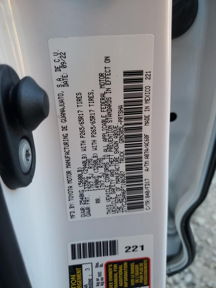2023 TOYOTA TACOMA DOUBLE CAB VIN:3TYCZ5AN6PT106507