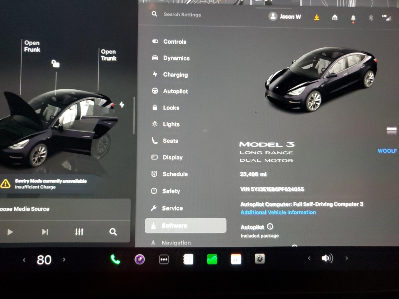 2023 TESLA MODEL 3  VIN:5YJ3E1EB6PF624055