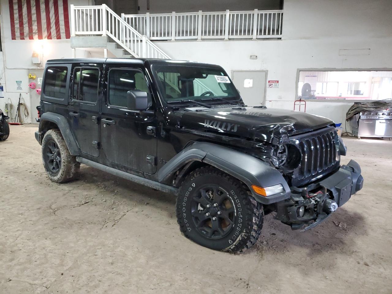 2022 JEEP WRANGLER UNLIMITED SPORT VIN:1C4HJXDG4NW191054