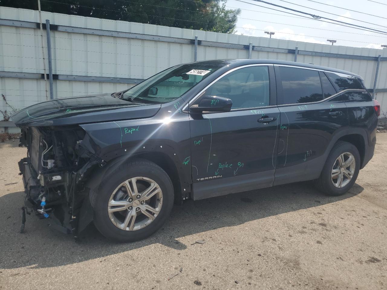 2022 GMC TERRAIN SLE VIN:3GKALTEV9NL179980