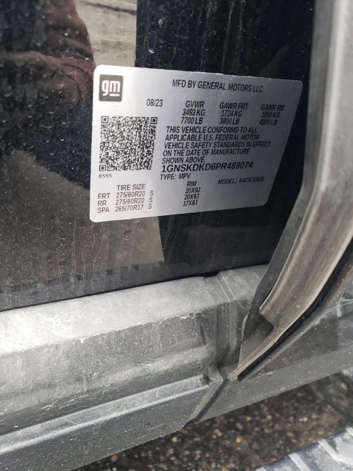 2023 CHEVROLET SUBURBAN K1500 Z71 VIN:1GNSKDKD6PR489074