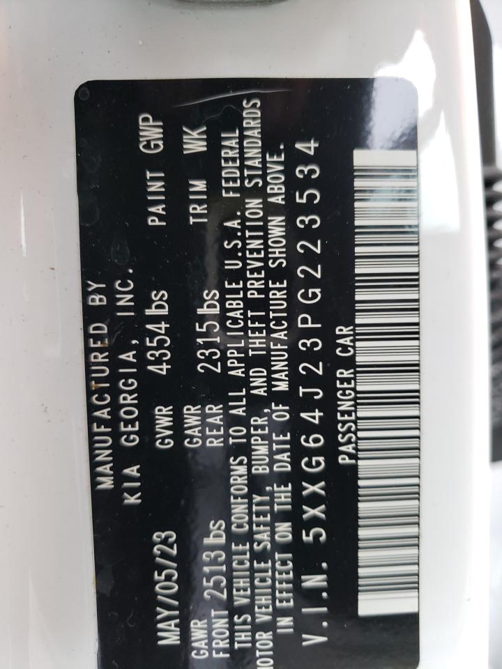 2023 KIA K5 GT LINE VIN:5XXG64J23PG223534