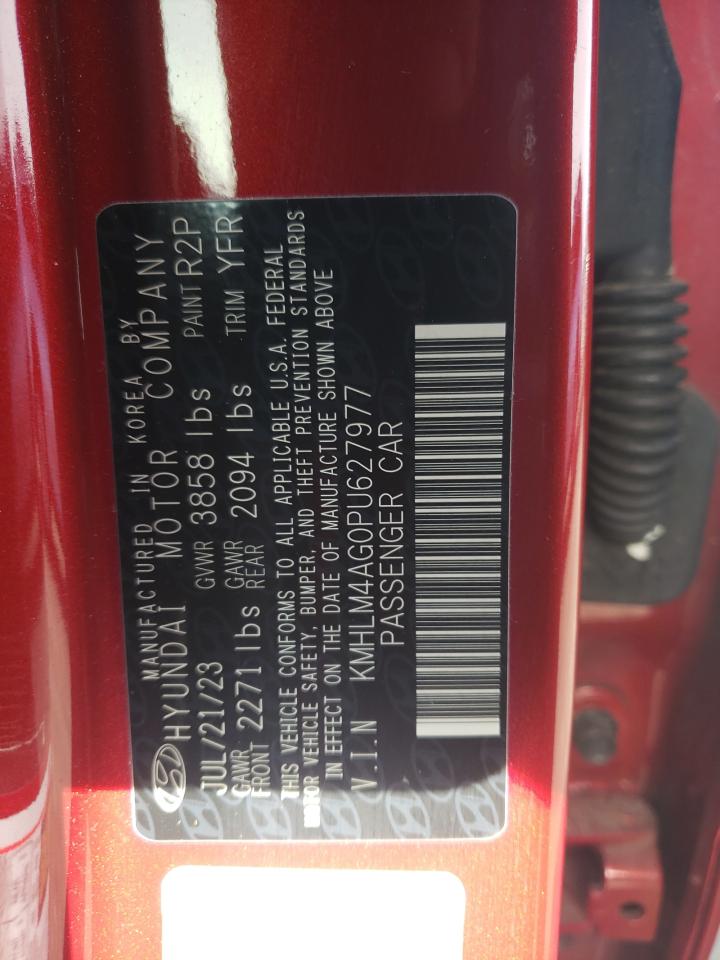 2023 HYUNDAI ELANTRA SEL VIN:KMHLM4AG0PU627977