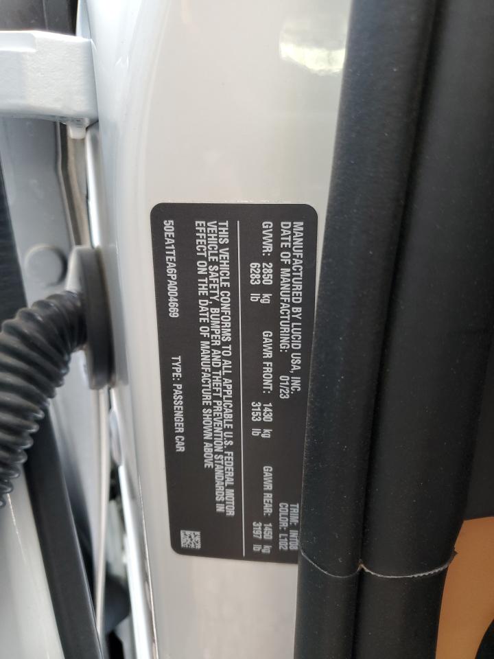 2023 LUCID MOTORS AIR TOURING VIN:50EA1TEA6PA004669