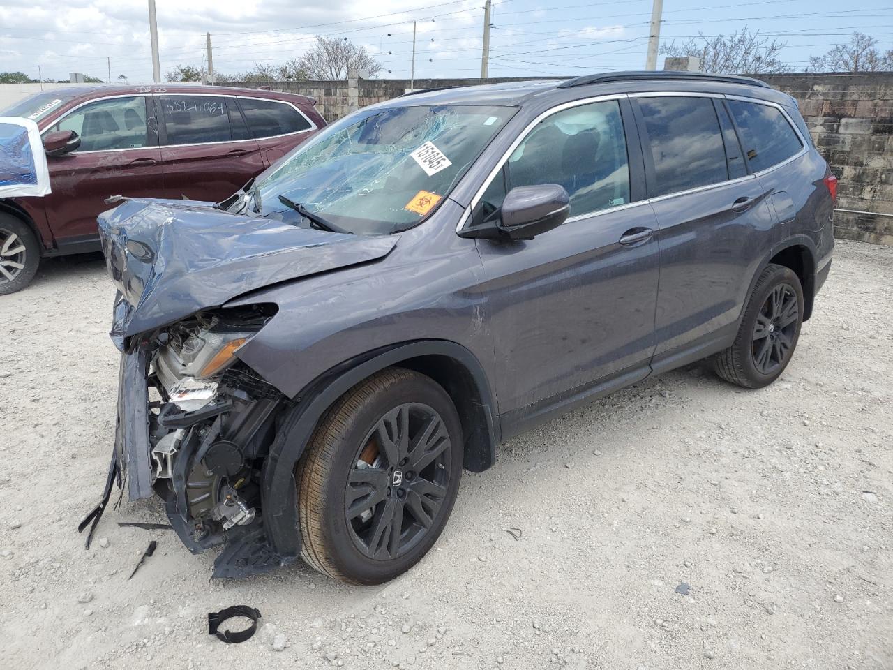 2022 HONDA PILOT SE VIN:5FNYF5H22NB001986