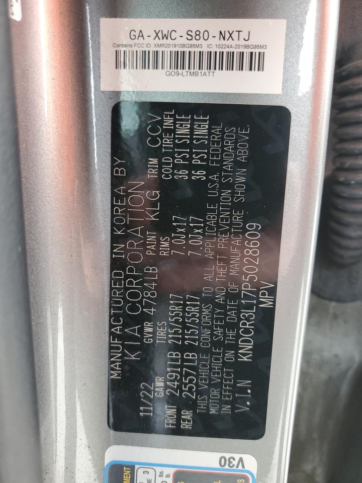 2023 KIA NIRO WIND VIN:KNDCR3L17P5028609