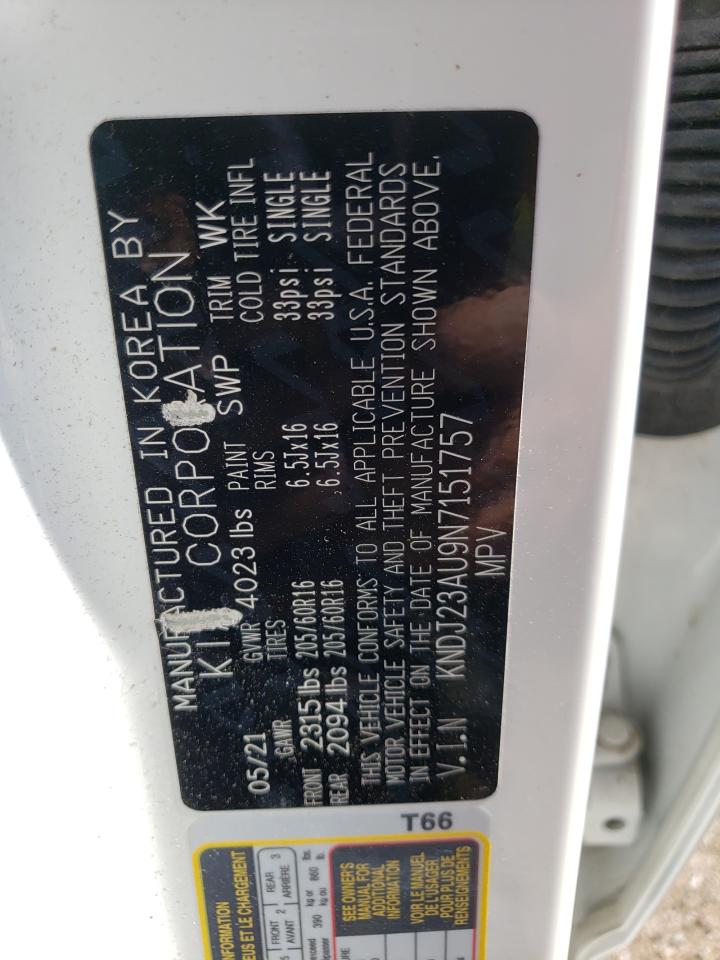 2022 KIA SOUL LX VIN:KNDJ23AU9N7151757