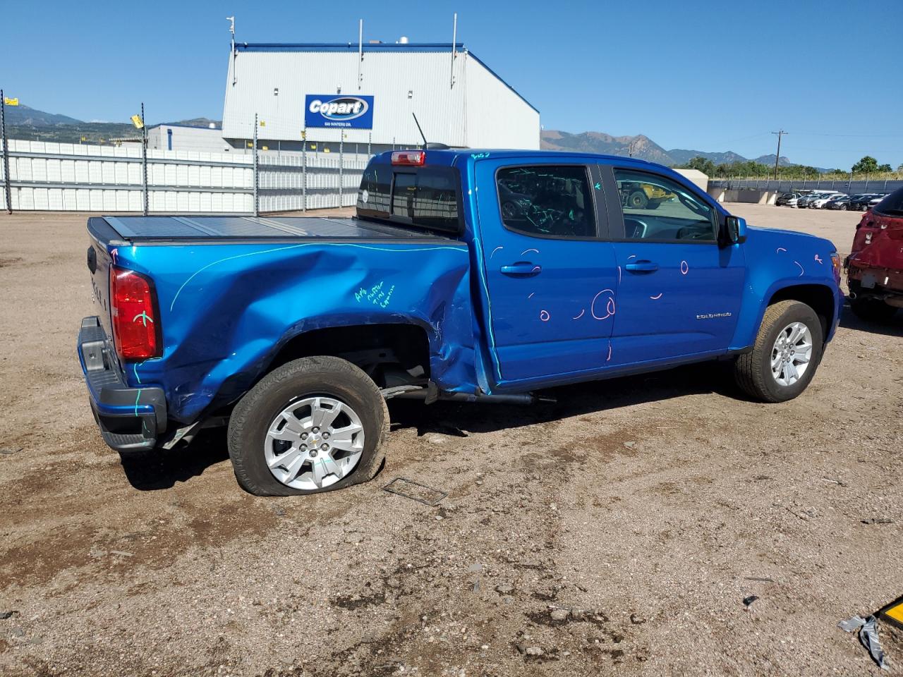 2022 CHEVROLET COLORADO LT VIN:1GCGTCEN1N1284204