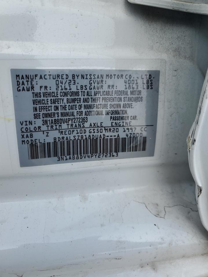 2023 NISSAN SENTRA SR VIN:3N1AB8DV4PY272363