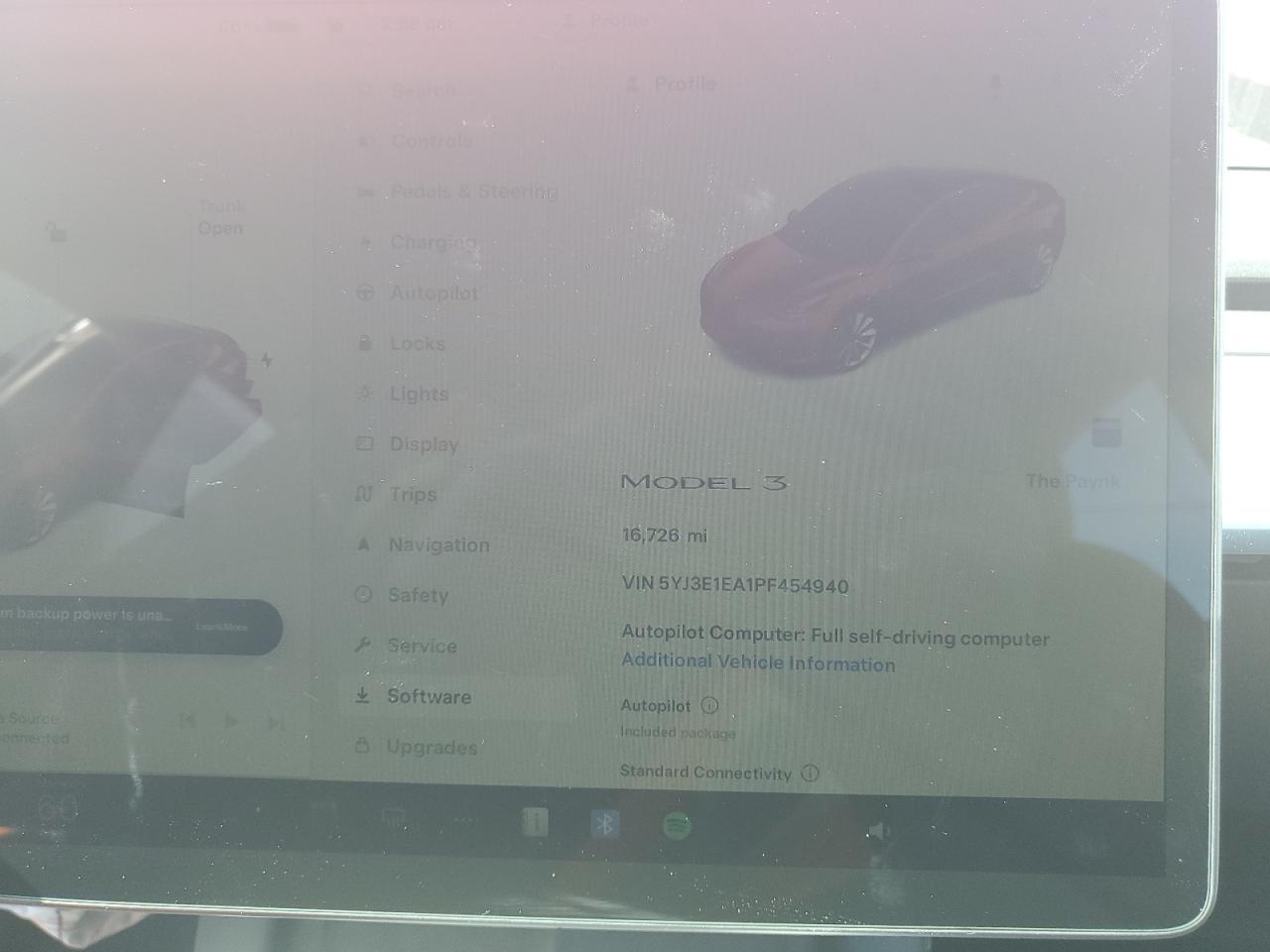 2023 TESLA MODEL 3  VIN:5YJ3E1EA1PF454940