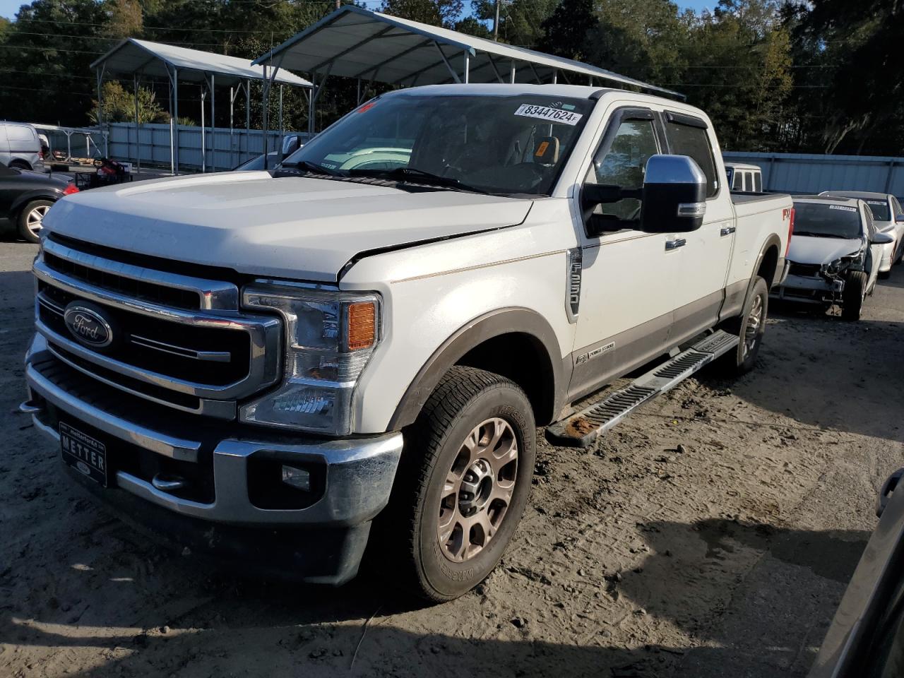 2022 FORD F250 SUPER DUTY VIN:1FT8W2BT4NED37916
