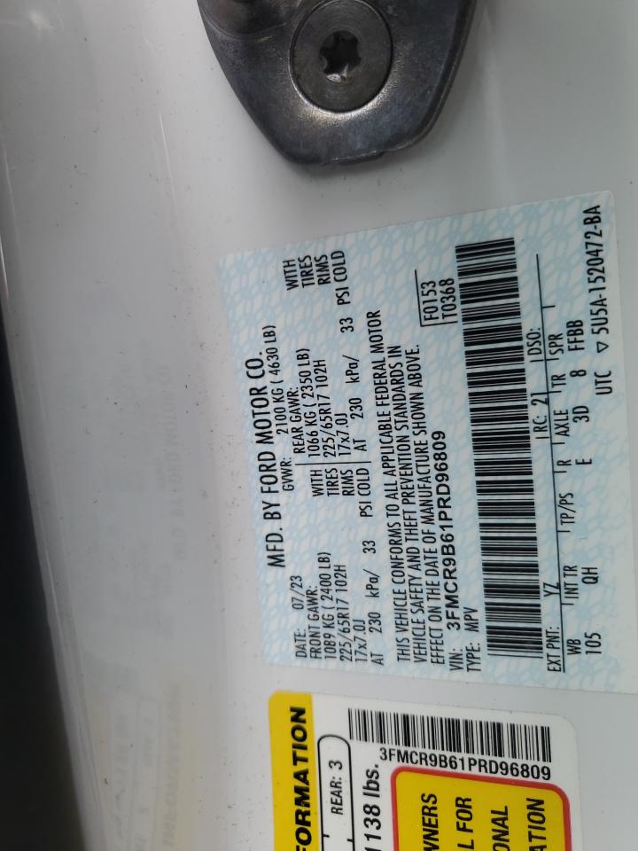 2023 FORD BRONCO SPORT BIG BEND VIN:3FMCR9B61PRD96809