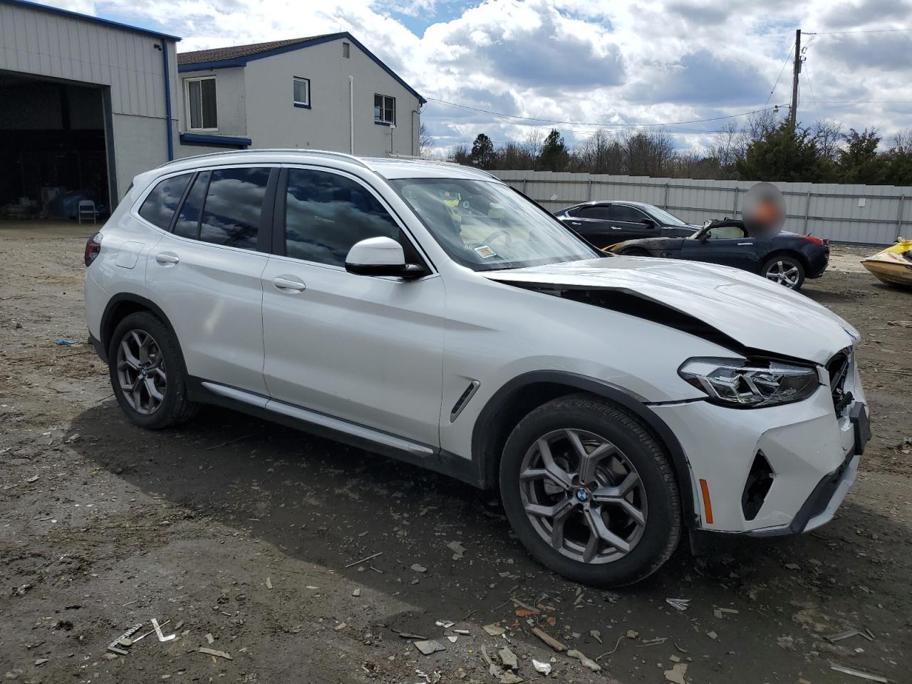 2022 BMW X3 XDRIVE30I VIN:5UX53DP09N9K52101