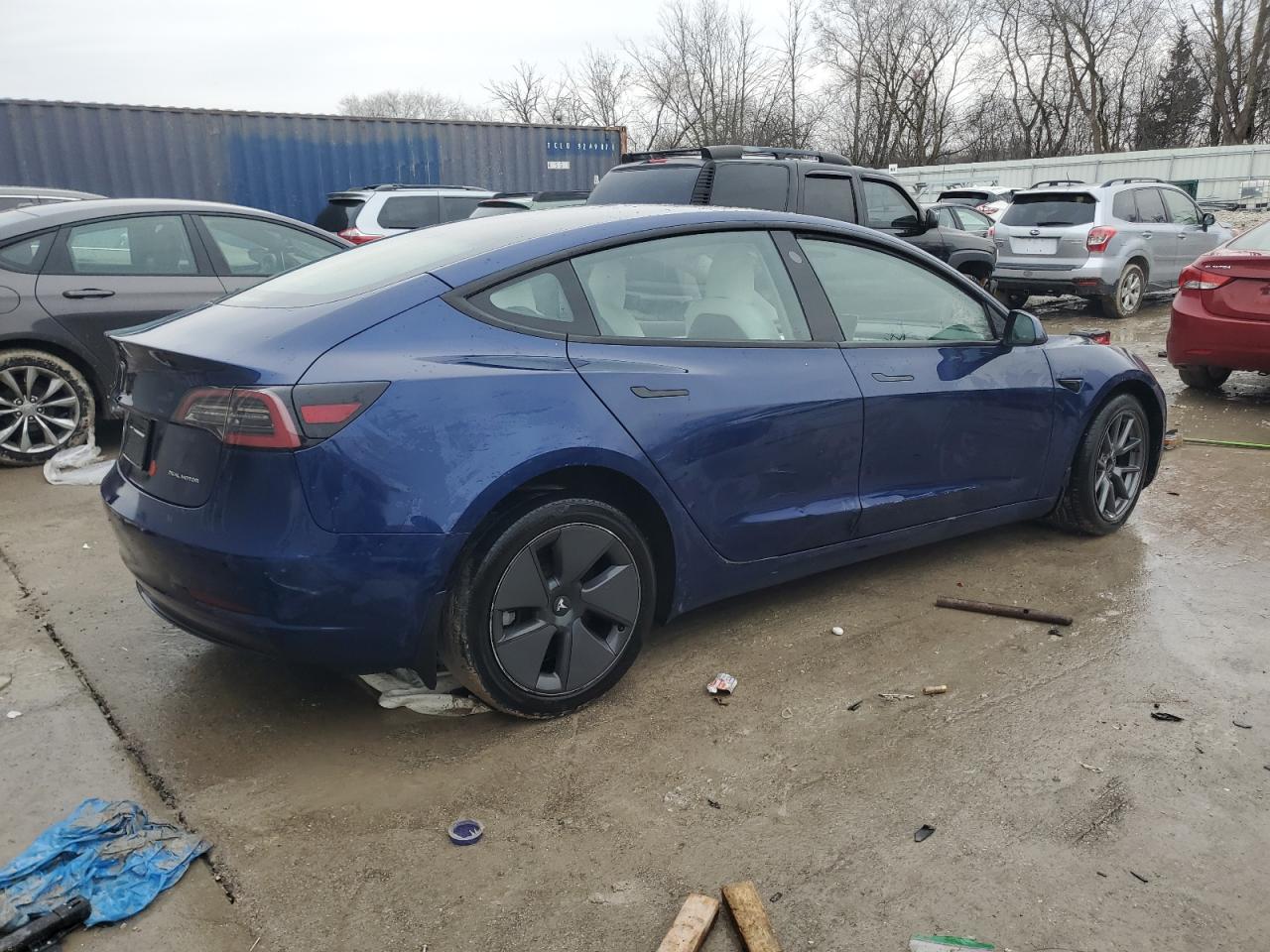 2022 TESLA MODEL 3  VIN:5YJ3E1EBXNF347505