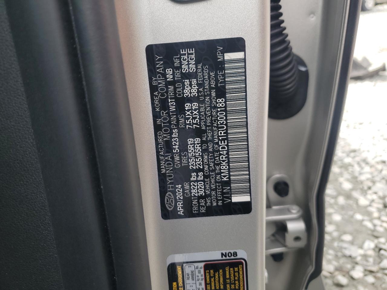 2024 HYUNDAI IONIQ 5 LIMITED VIN:KM8KR4DE1RU300188