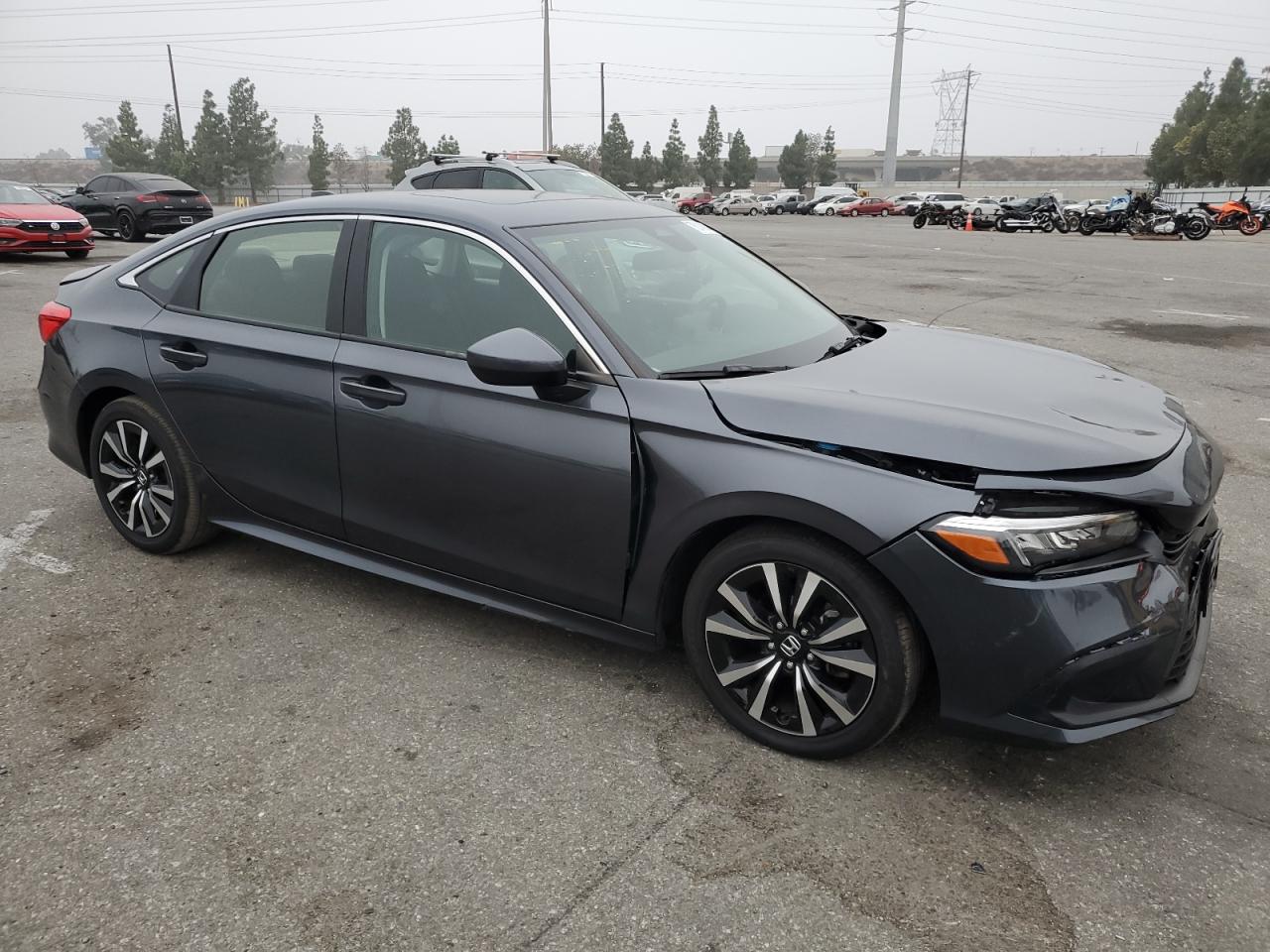 2022 HONDA CIVIC EX VIN:JHMFE1F79NX007404