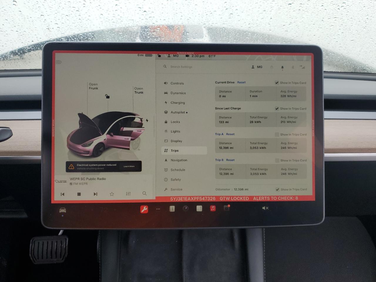 2023 TESLA MODEL 3  VIN:5YJ3E1EAXPF547326