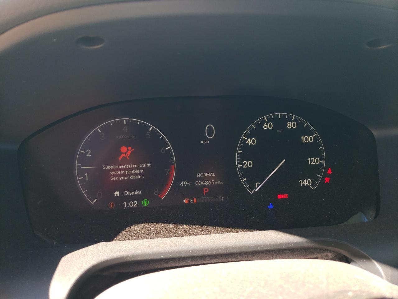 2024 HONDA HR-V SPORT VIN:3CZRZ1H53RM733683