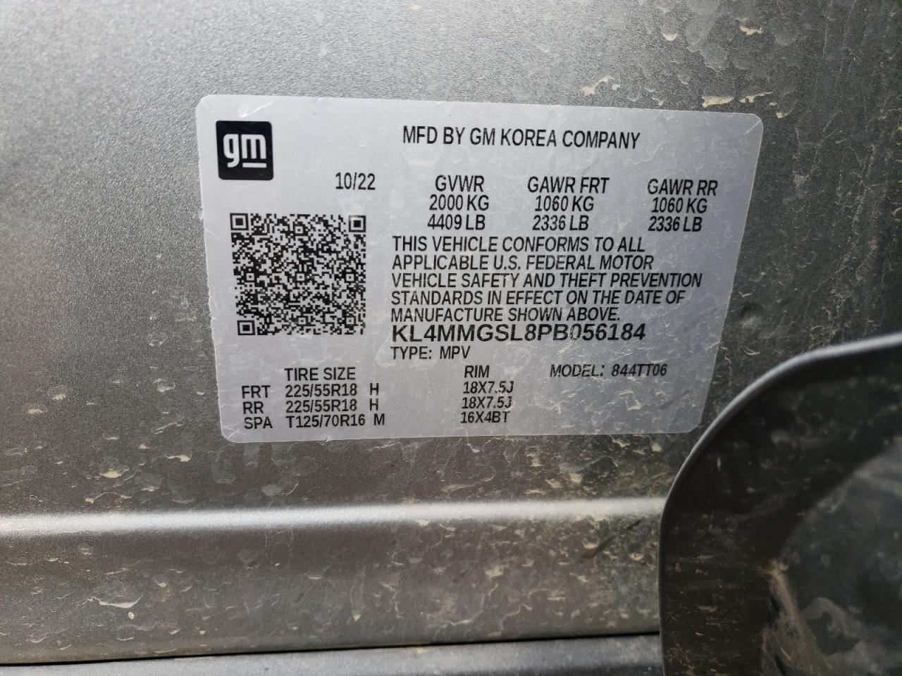 2023 BUICK ENCORE GX ESSENCE VIN:KL4MMGSL8PB056184